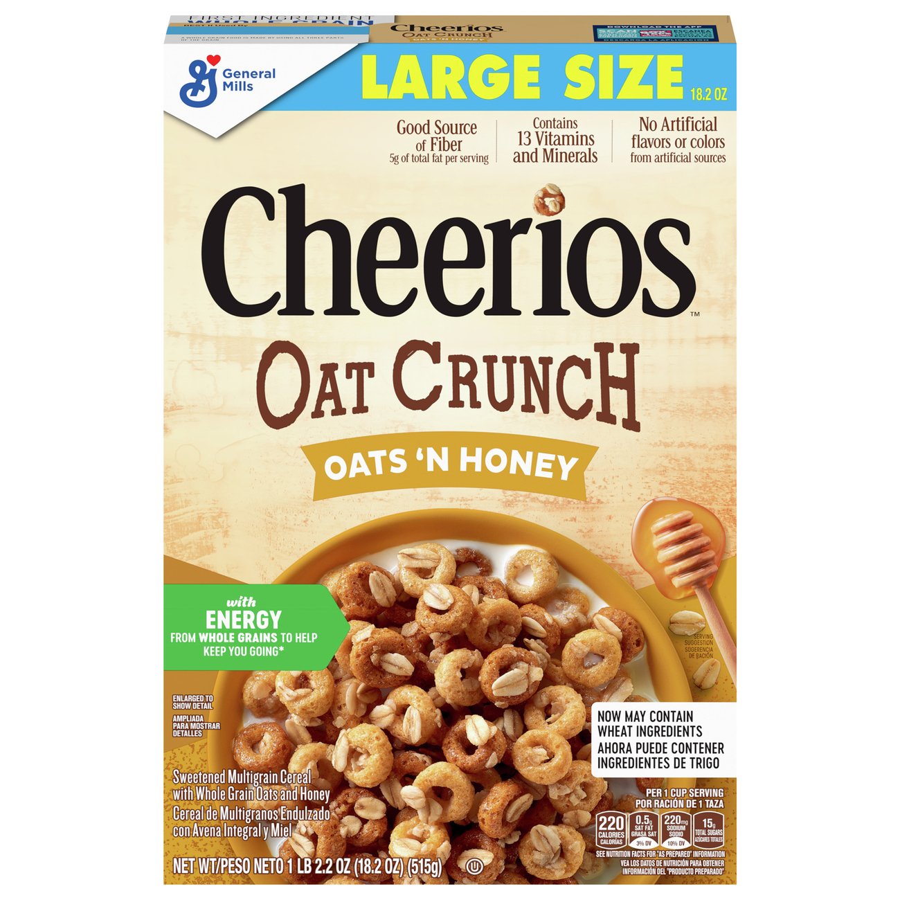 General Mills Oat Crunch Oats N Honey Cheerios