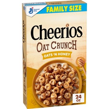 General Mills Oat Crunch Oats 'N Honey Cheerios Cereal - Family Size