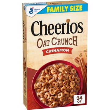 General Mills Oat Crunch Cinnamon Cheerios Cereal - Family Size
