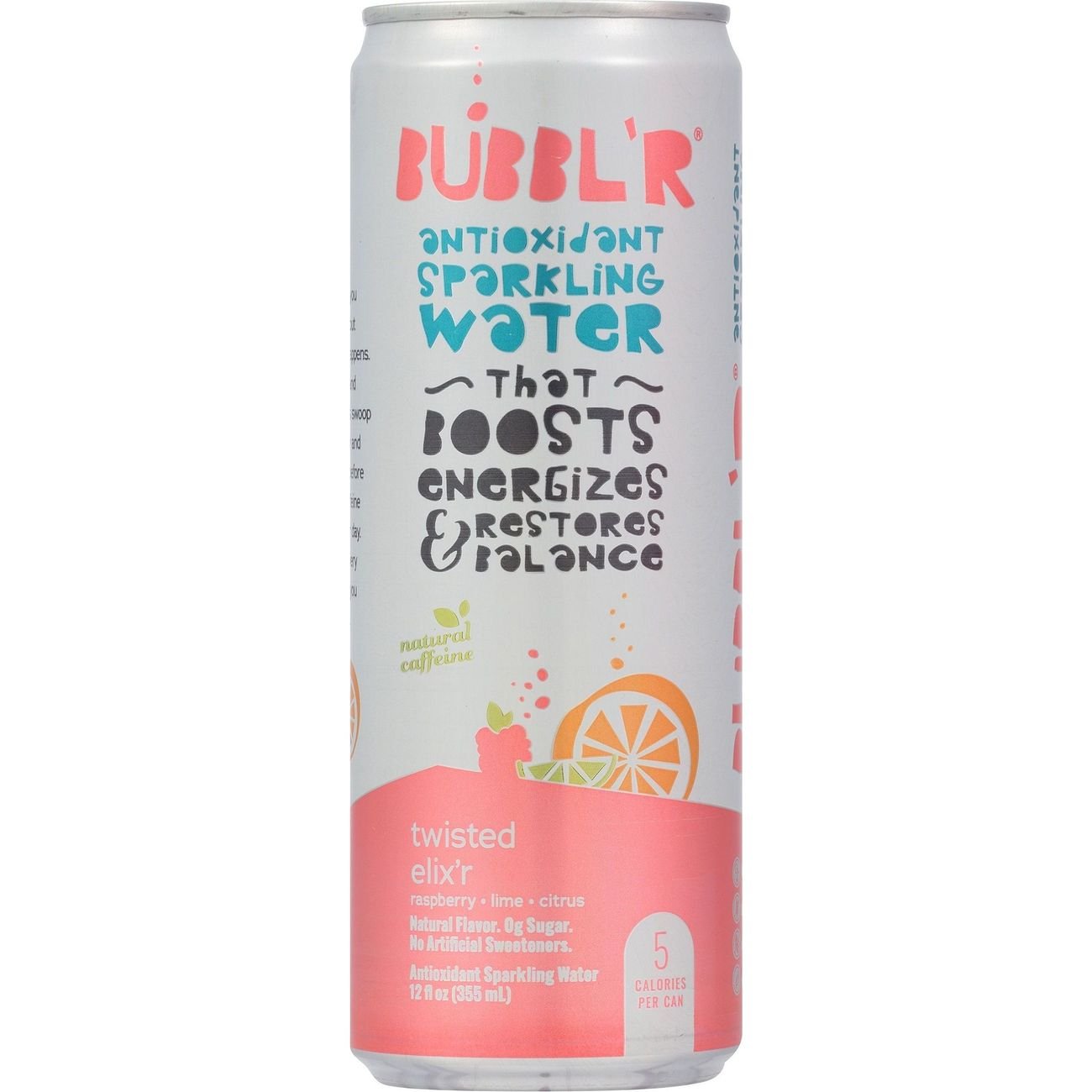 Bubbl'r Antioxidant Sparkling Water - Twisted Elix'r, 12 oz