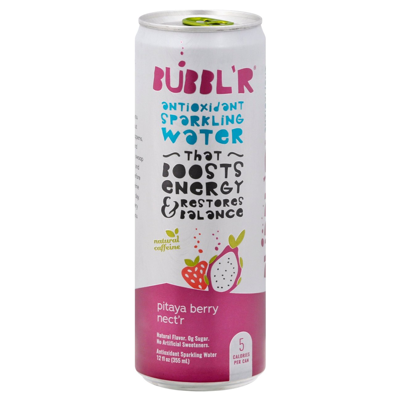 Bubbl'R Pitaya Berry Nect'r Antioxidant Sparkling Water Shop Water at