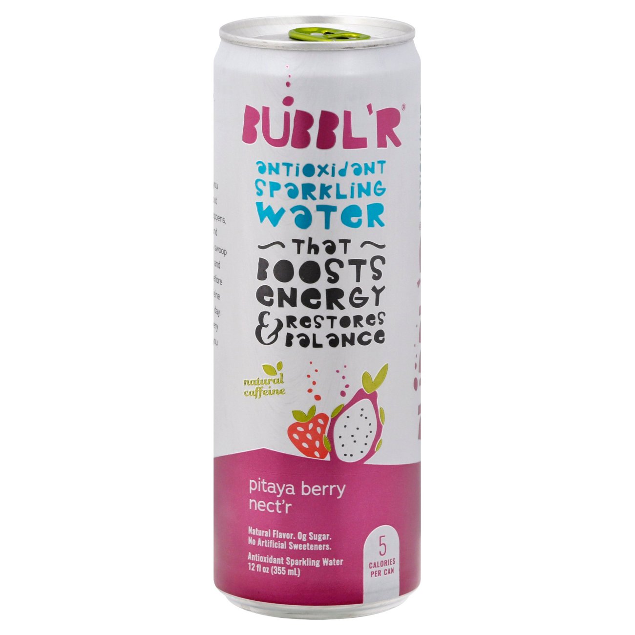 Bubblr Pitaya Berry Nectr Antioxidant Sparkling Water Shop Water At H E B 2489