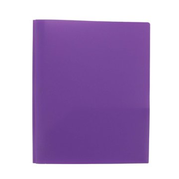 H-E-B Poly Pocket Folder with Prongs - Purple