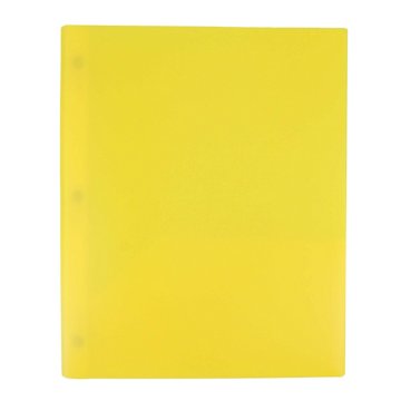 H-E-B Poly Pocket Folder with Prongs - Yellow