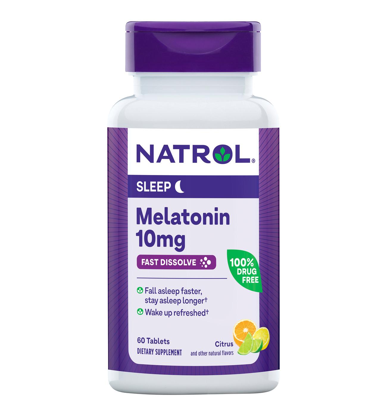 Natrol Melatonin 10 mg Capsules -Citrus; image 1 of 4