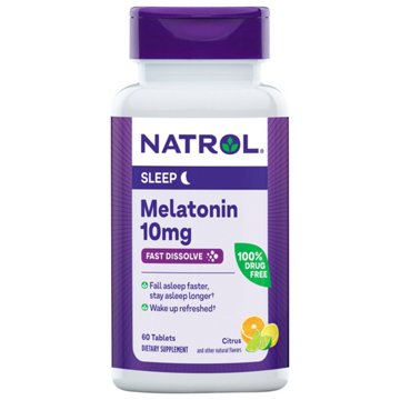 Natrol Melatonin 10 mg Capsules -Citrus, 60 ct