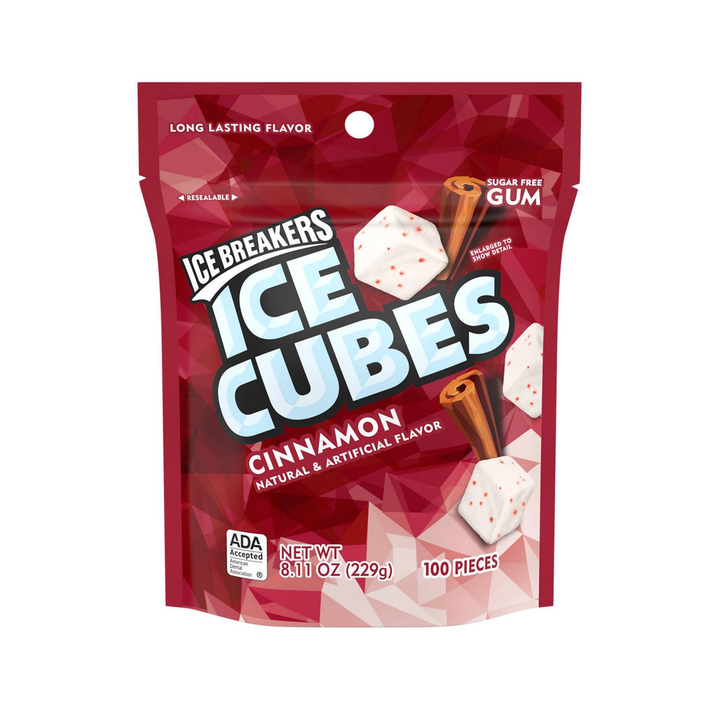 Ice Breakers Ice Cubes Cinnamon Sugar Free Gum Pouch; image 1 of 5