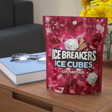 Ice Breakers Ice Cubes Cinnamon Sugar Free Chewing Gum, 100 pc