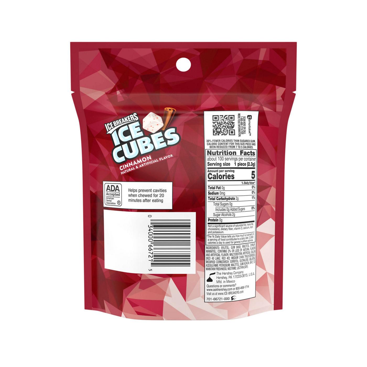 Ice Breakers Ice Cubes Cinnamon Sugar Free Gum Pouch; image 5 of 5