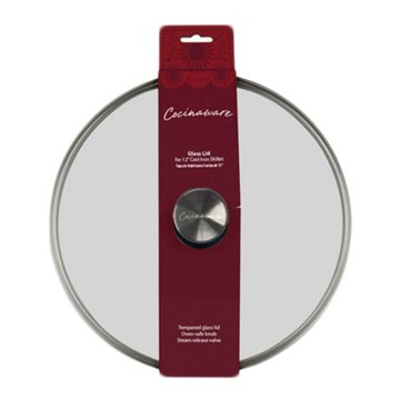 Cocinaware Tempered Glass Lid with Knob, 12 in