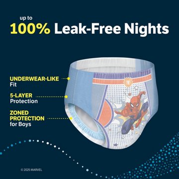 Goodnites Boys' Nighttime Bedwetting Underwear - XS (28-43 lbs), 44 ct