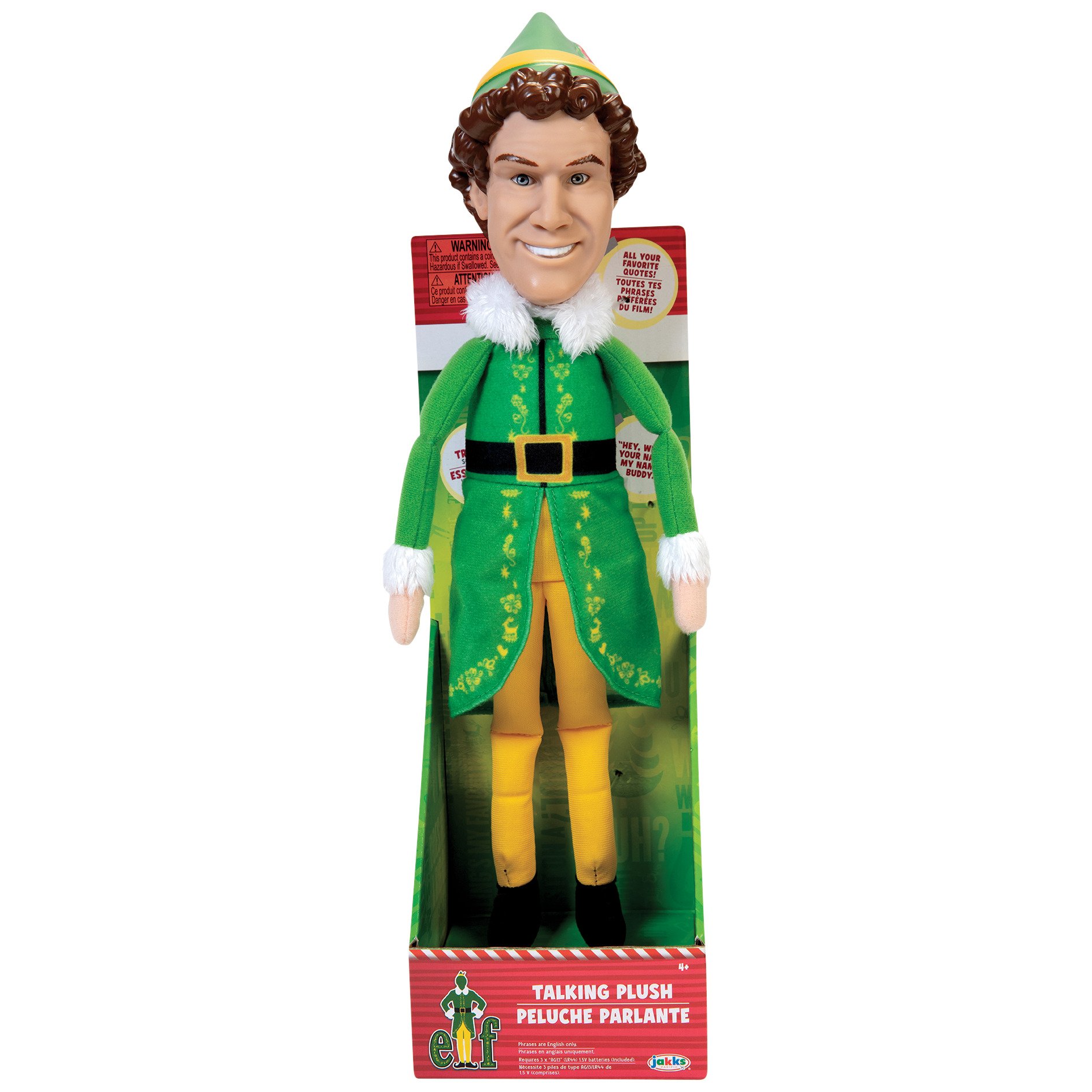 buddy the elf talking soft toy