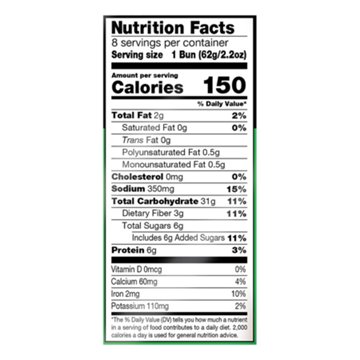 Dave's Killer Bread 21 Whole Grain & Seeds Organic Hamburger Buns, 8 ct