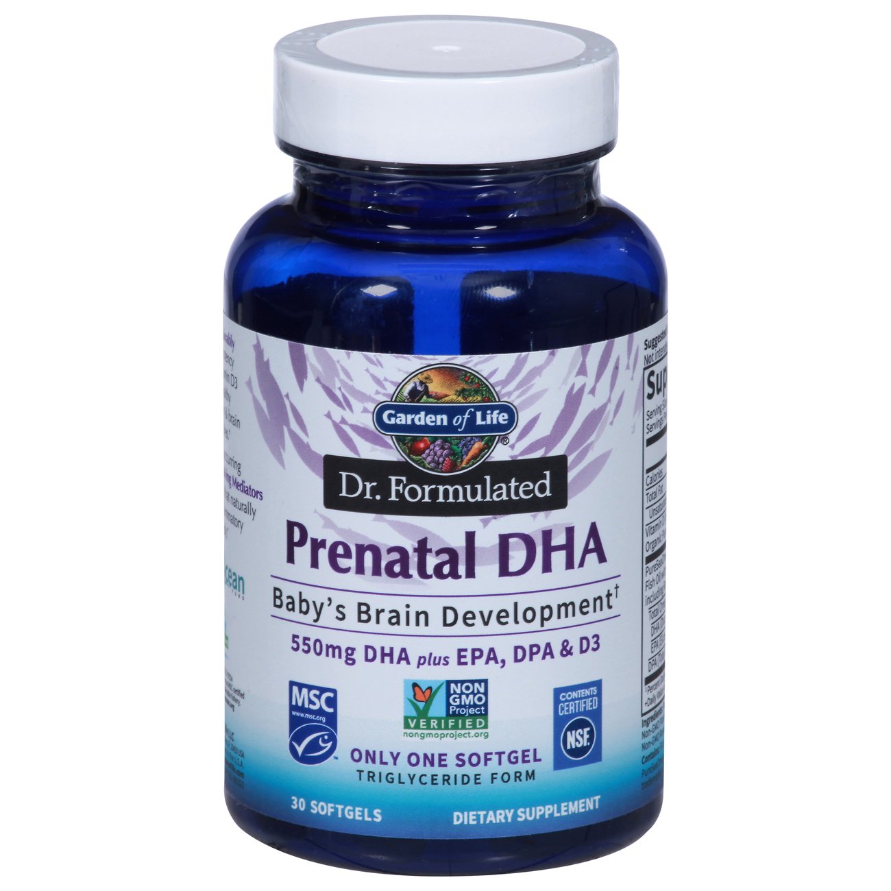 Garden of Life Prenatal DHA Softgels - Shop Vitamins A-Z at H-E-B