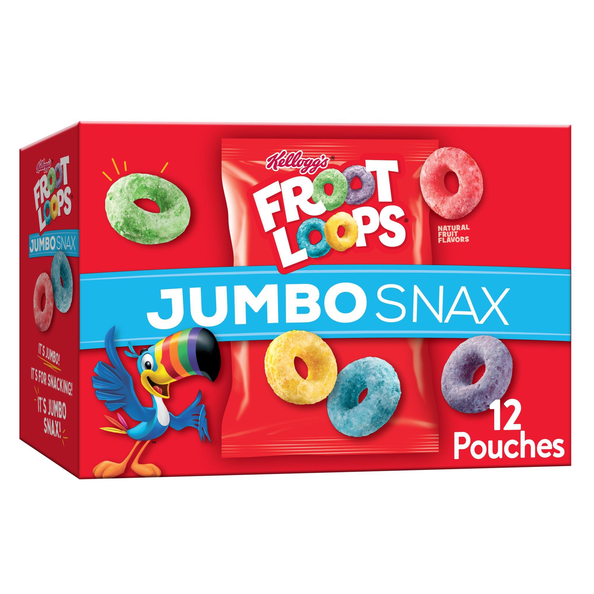 Kellogg's Froot Loops Jumbo Snax Original Cereal Snacks - Shop Cereal at  H-E-B