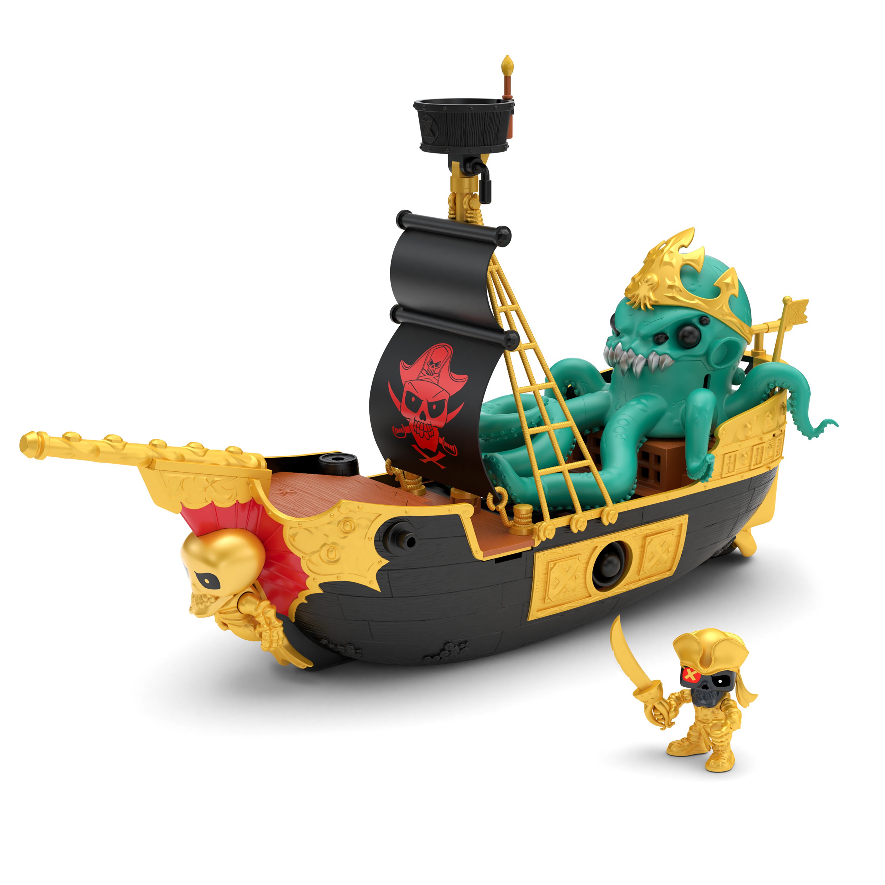 sunken gold treasure ship playset