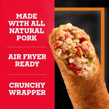Pagoda Frozen Crunchy Crispy Pork Egg Rolls, 8 ct
