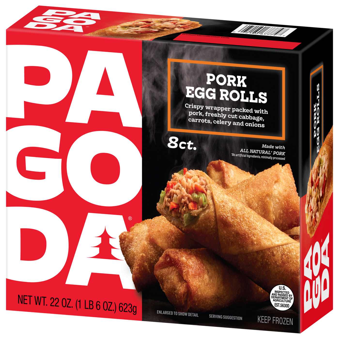 Pagoda Frozen Crunchy Crispy Pork Egg Rolls; image 8 of 10