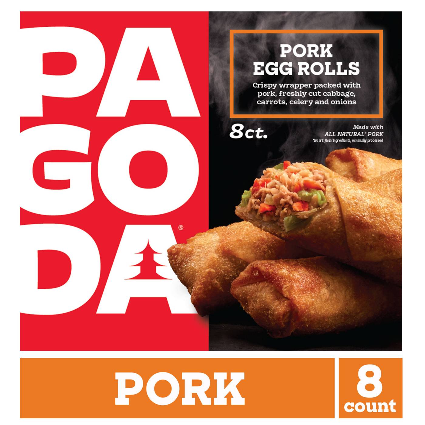 Pagoda Frozen Crunchy Crispy Pork Egg Rolls; image 9 of 10