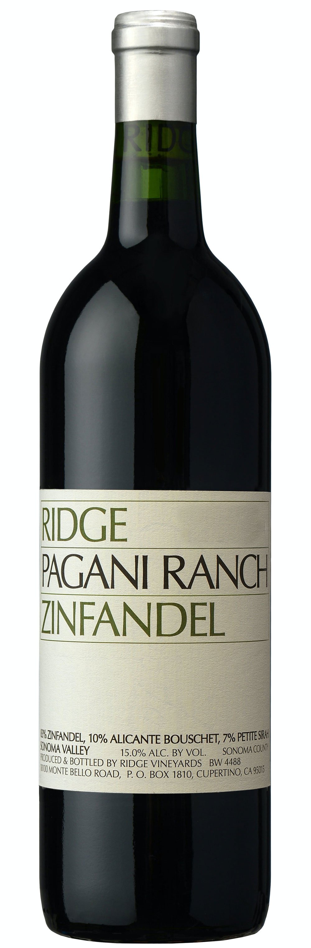 Ridge Zinfandel Pagani Ranch, 750 mL