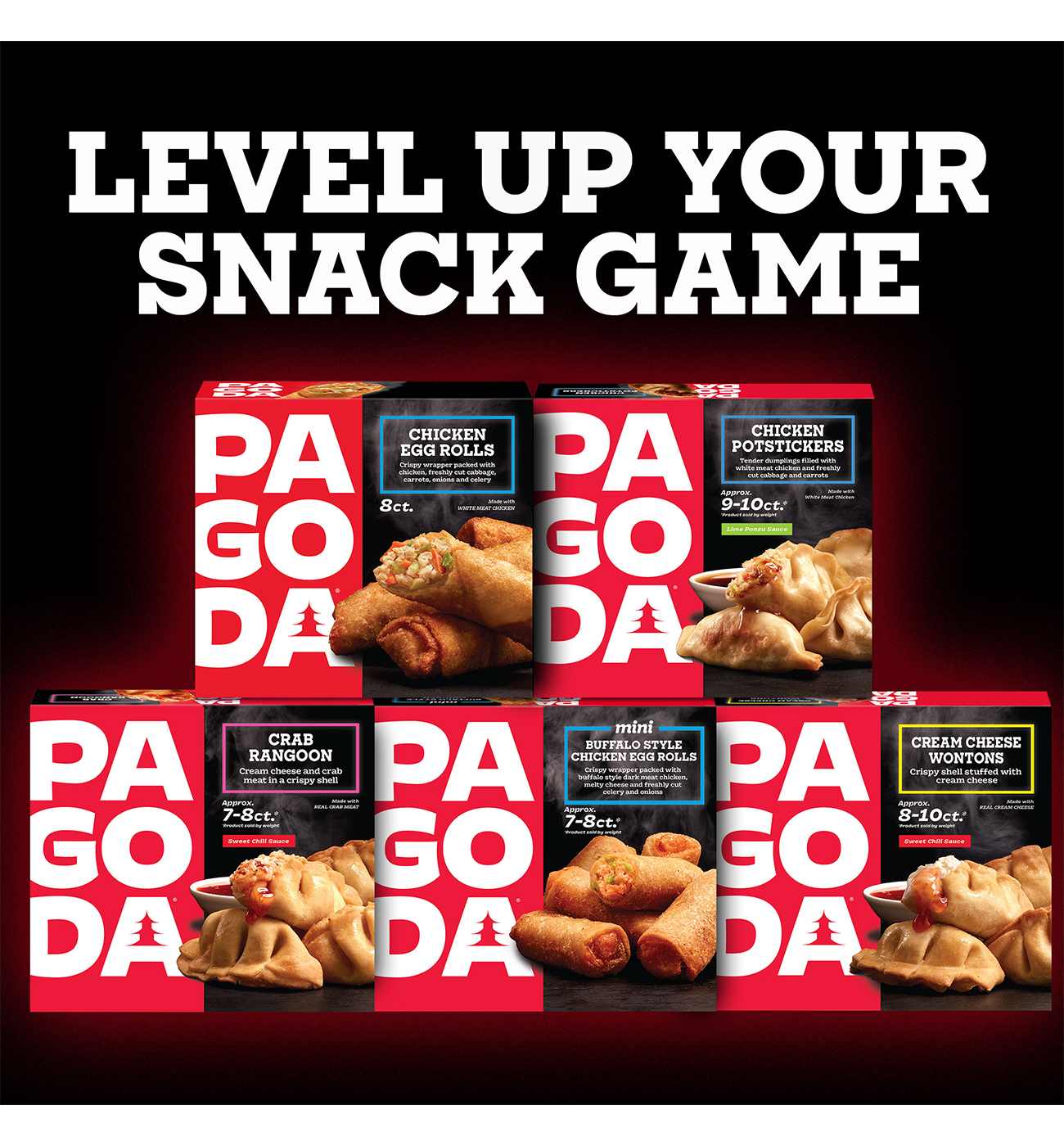 Pagoda Frozen Crunchy Crispy Chicken Egg Rolls; image 4 of 10