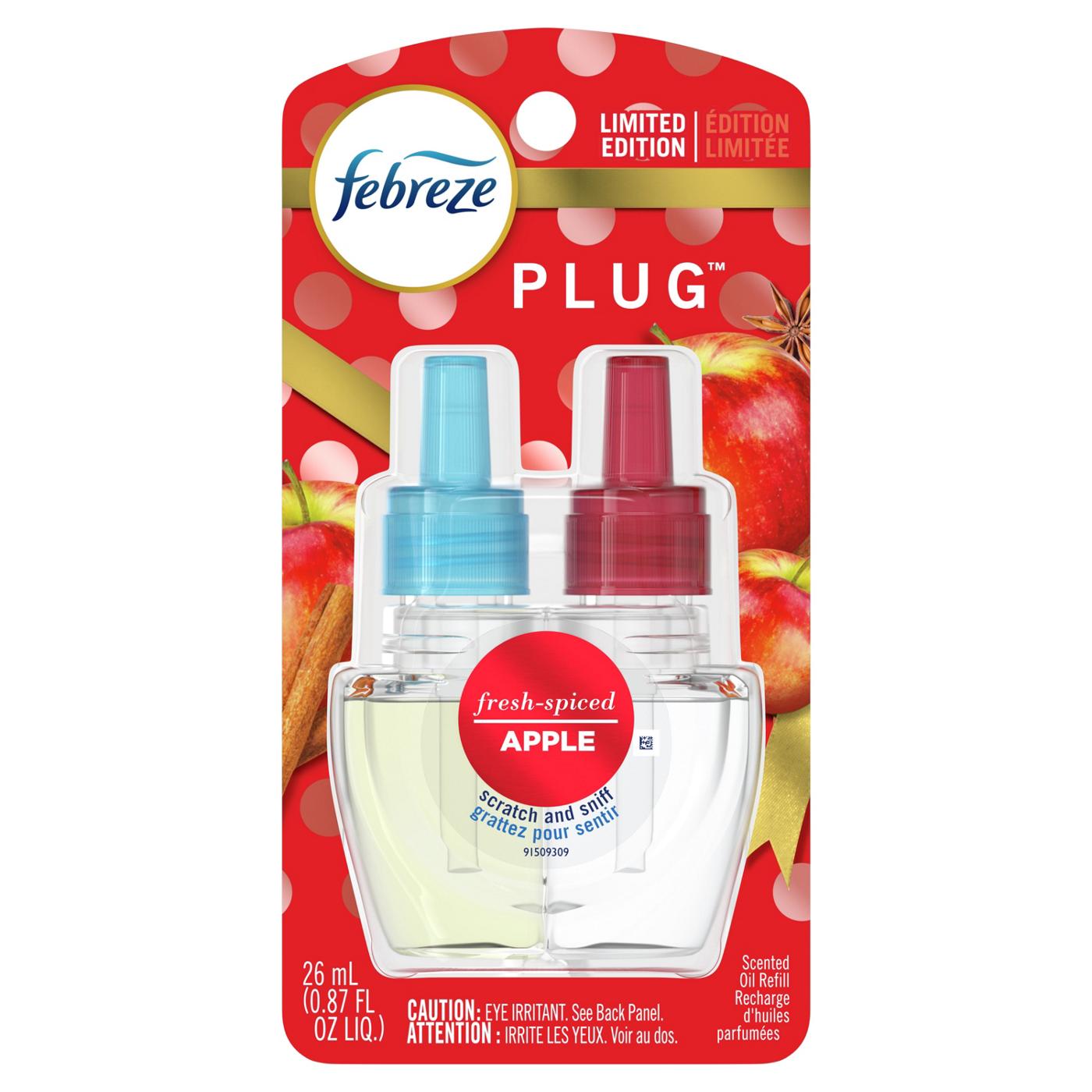 Febreze Plug Fresh Pressed Apple Scented Oil Refill; image 1 of 5