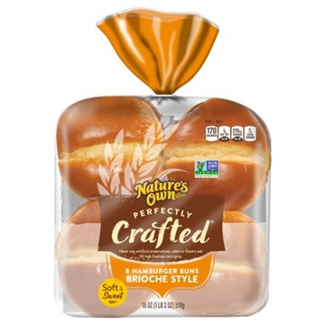 Nature's Own Perfectly Crafted Hamburger Buns, 8 ct