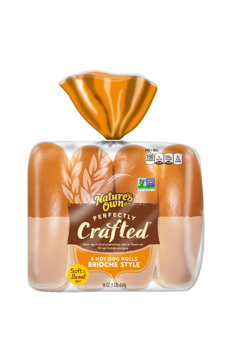 Nature's Own Perfectly Crafted Hot Dog Buns; image 1 of 6