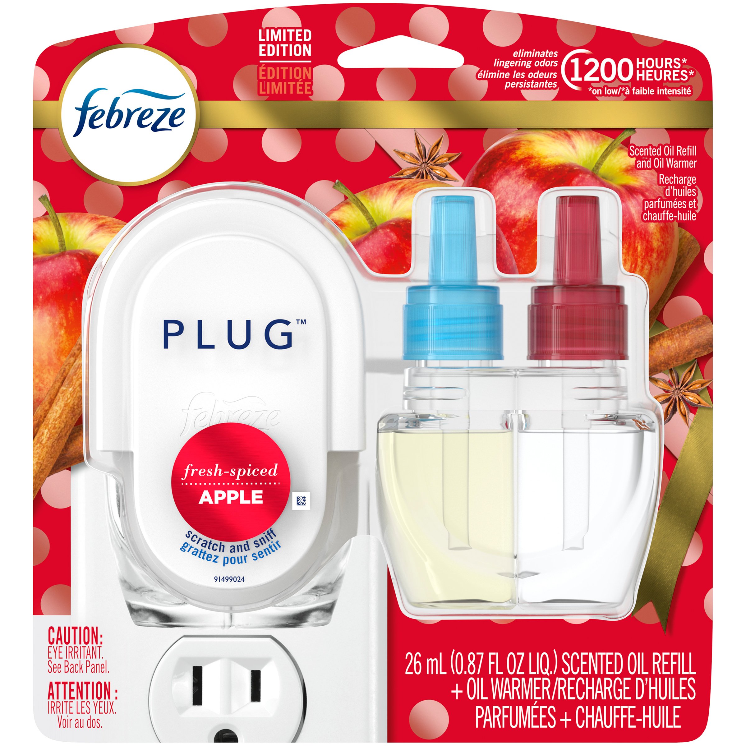 Febreze Plug FreshSpiced Apple Starter Kit Shop Scented oils & wax