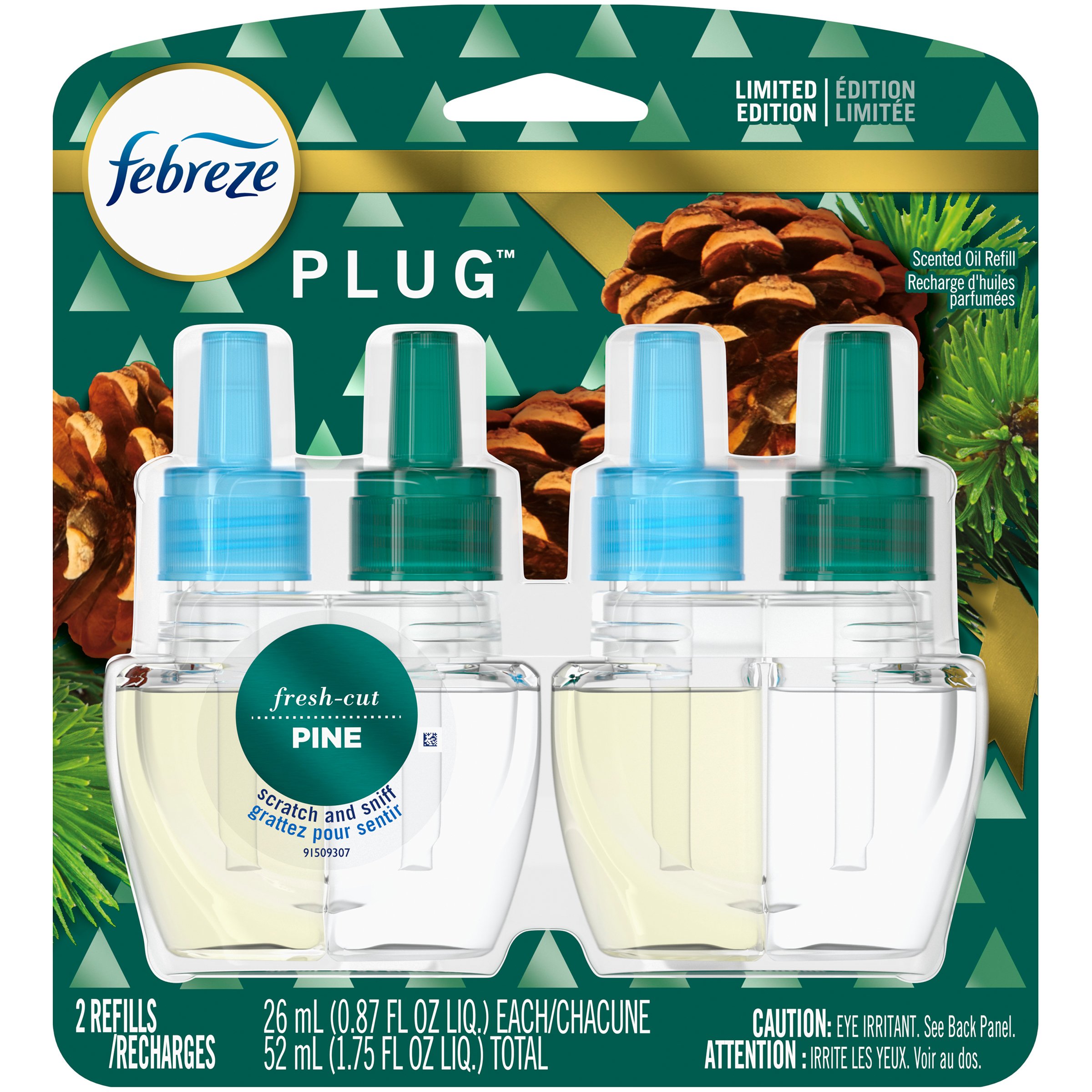 Febreze Plug Fresh Cut Pine Scented Oil Refills Shop Scented Oils