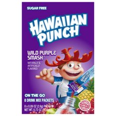 Hawaiian Punch Wild Purple Smash Drink Mix Packets, 8 ct | Low