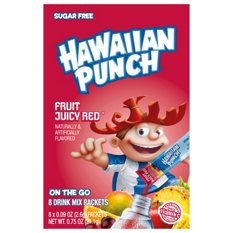 Hawaiian Punch Fruit Juicy Red Drink Mix Packets, 8 ct | Low