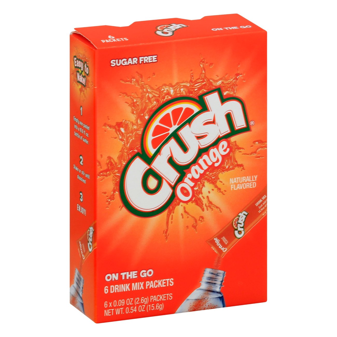 Crush Orange Drink Mix Packets - Shop Mixes & Flavor Enhancers at H-E-B