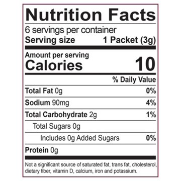 Crush Sugar Free Powder Drink Mix Packets - Strawberry, 6 ct