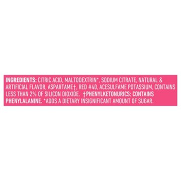 Crush Sugar Free Powder Drink Mix Packets - Strawberry, 6 ct