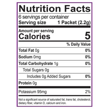 Crush Sugar Free Powder Drink Mix Packets - Grape, 6 ct