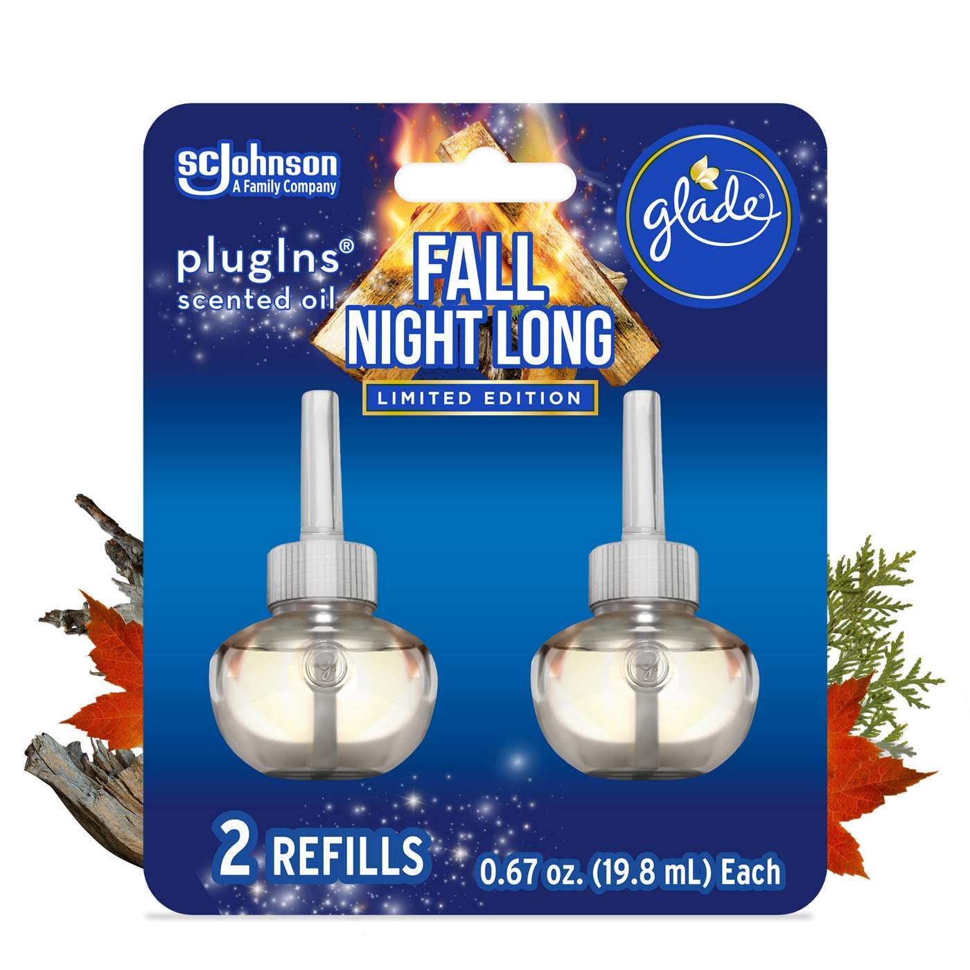 Glade PlugIns Scented Oil Air Freshener Refills - Fall Night Long; image 2 of 3
