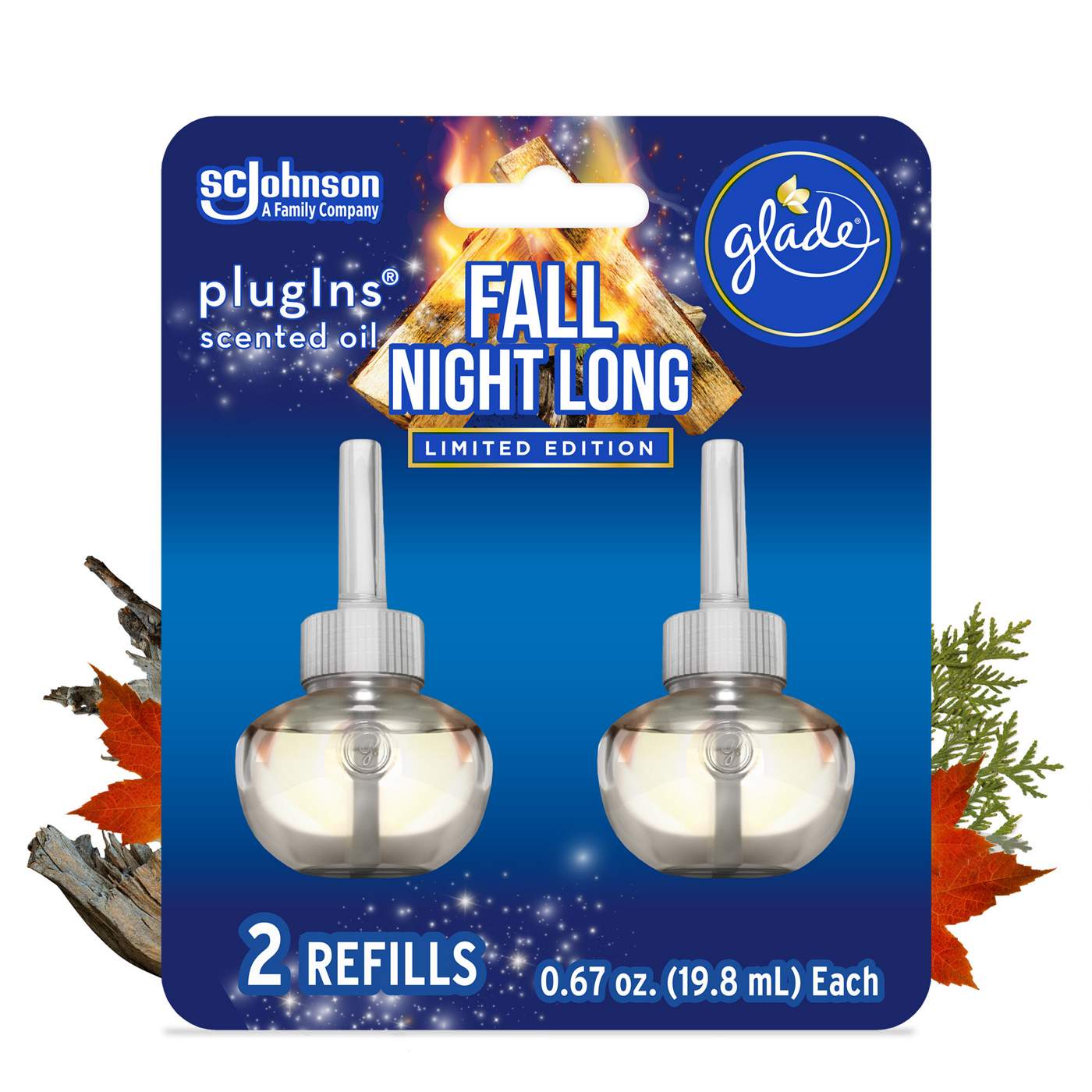 Glade PlugIns Scented Oil Air Freshener Refills - Fall Night Long; image 3 of 3