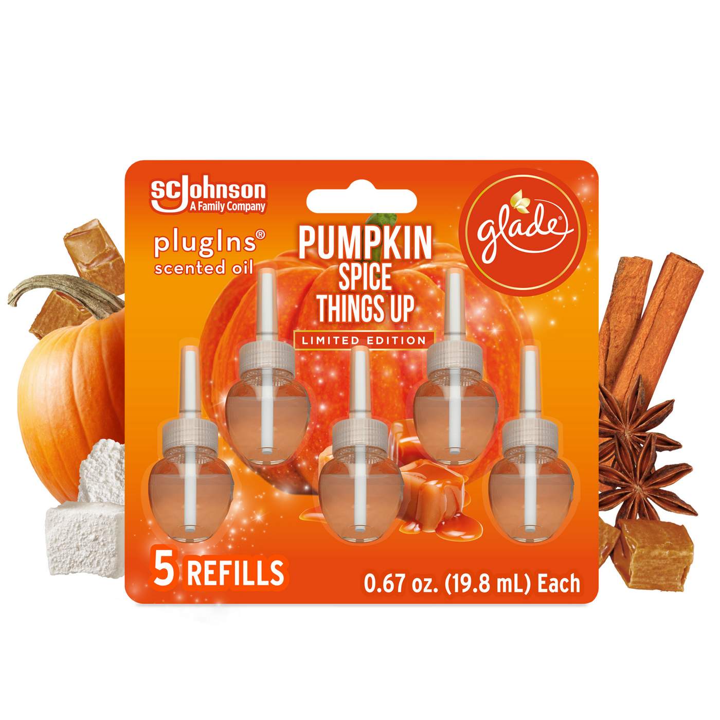 Glade PlugIns Scented Oil Air Freshener Refills - Pumpkin Spice Things Up; image 3 of 3