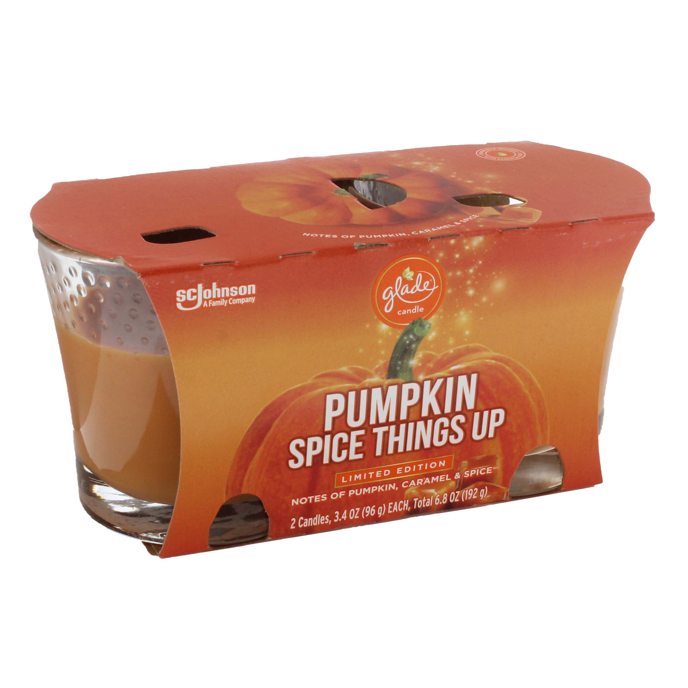 Glade Pumpkin Spice Things Up Twin Pack Candles Shop Candles at HEB