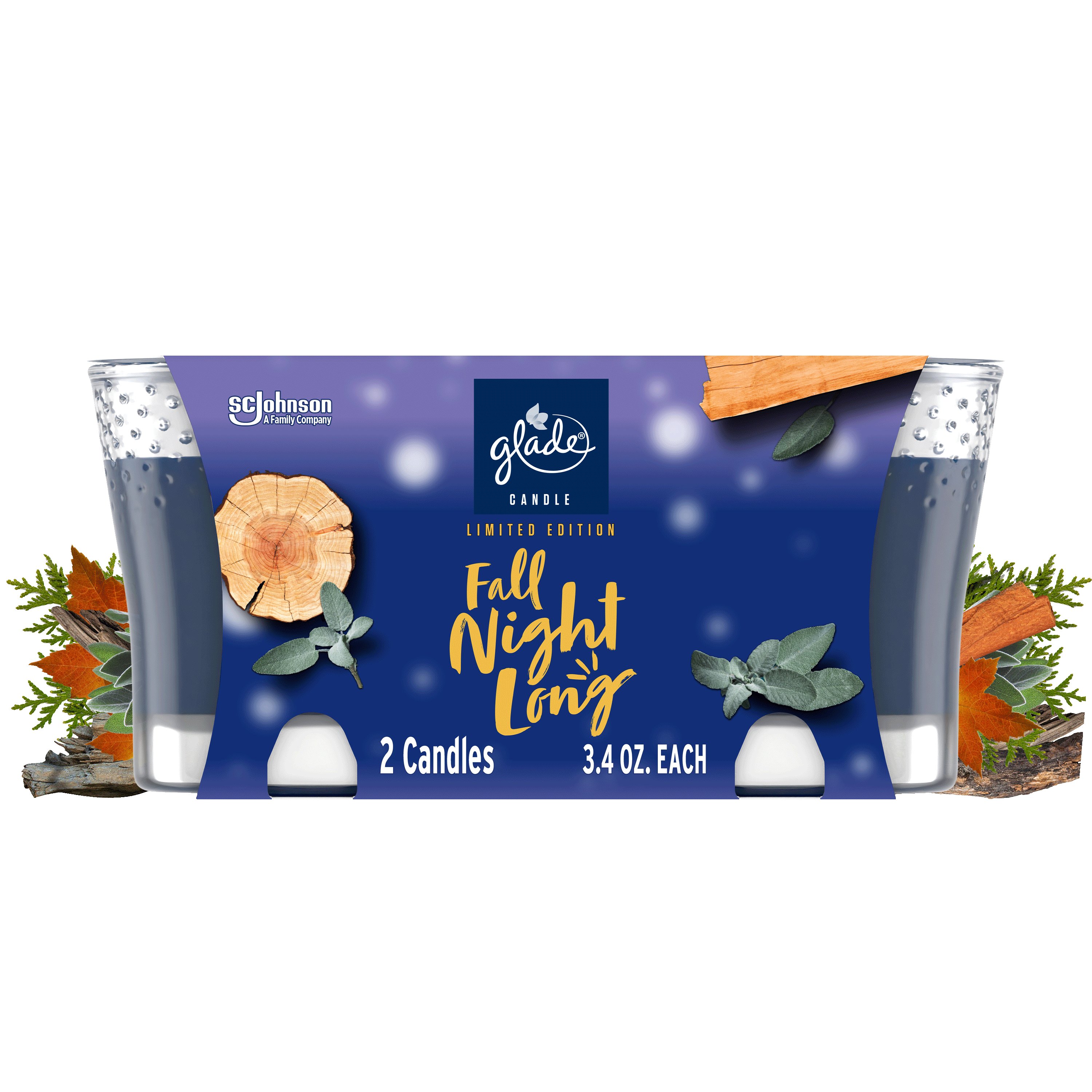 Glade Fall Night Long Candles Value Pack Shop Candles at HEB