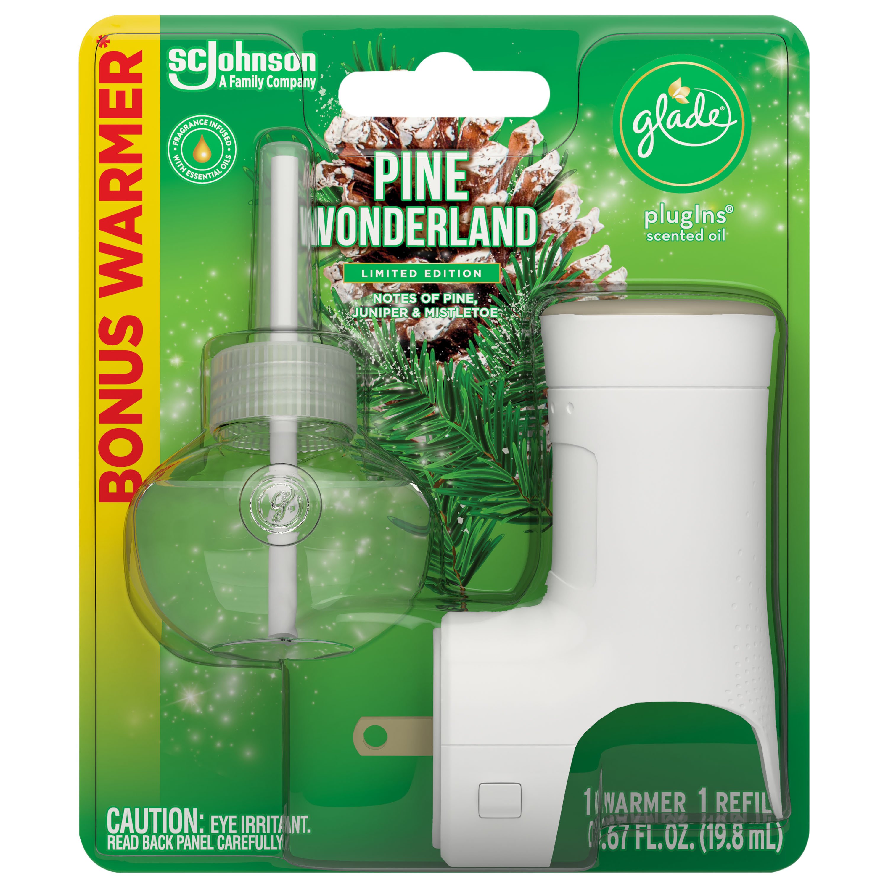Glade PlugIns Warmer & Scented Oil Refill Pine Wonderland Shop