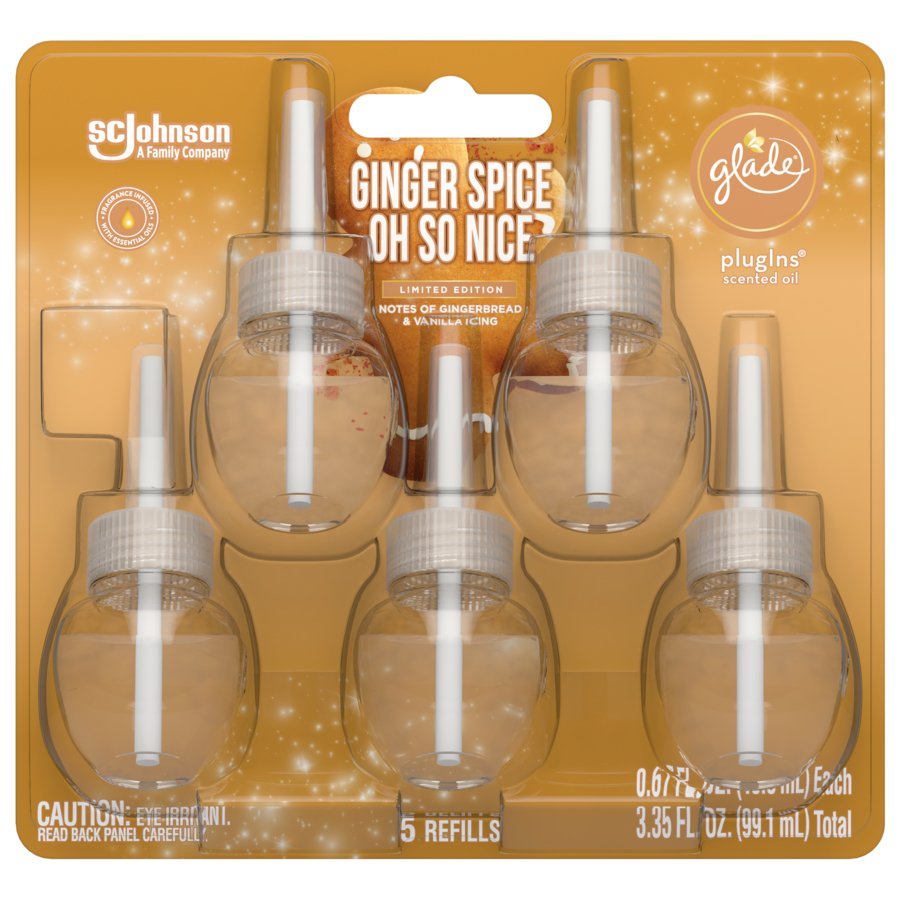 Glade PlugIns Ginger Spice Oh So Nice Scented Oil Refills Shop Air
