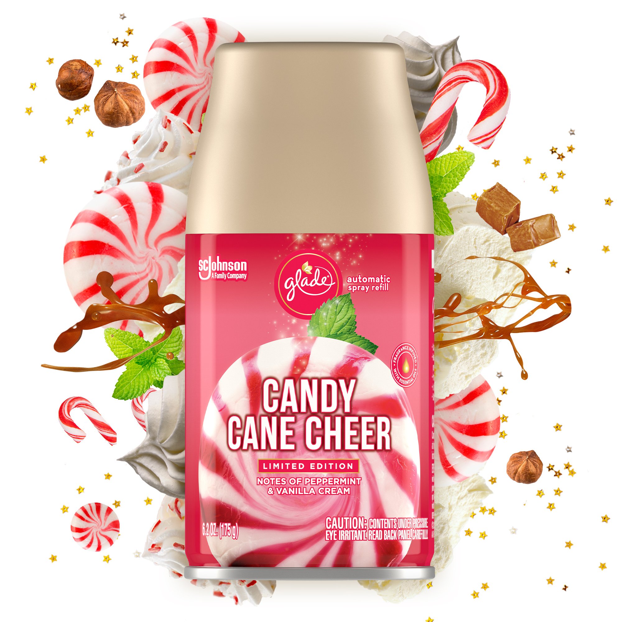 Glade Candy Cane Cheer Automatic Spray Refill Shop Air Fresheners at