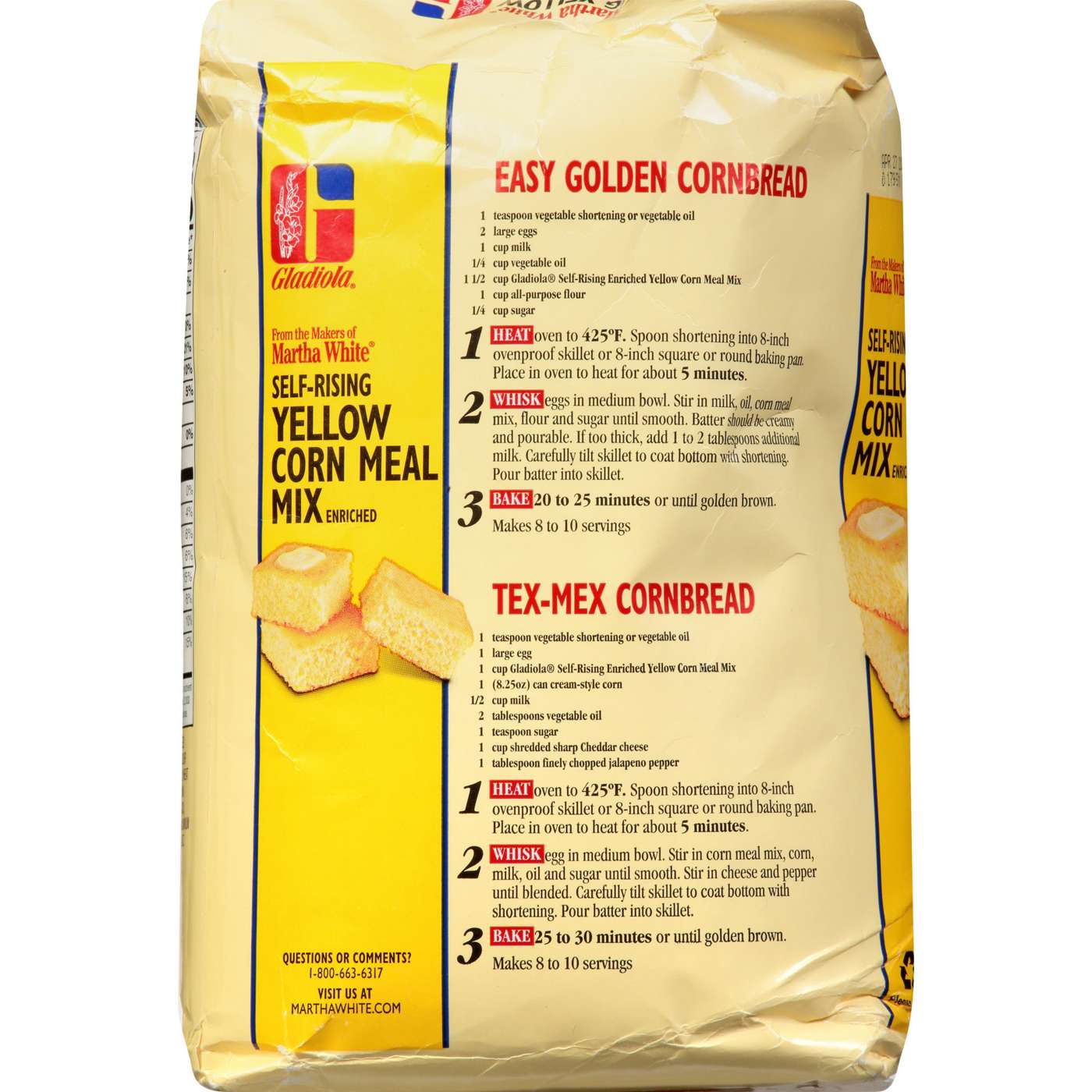 Martha White Gladiola Self-Rising Yellow Corn Meal Mix; image 2 of 6