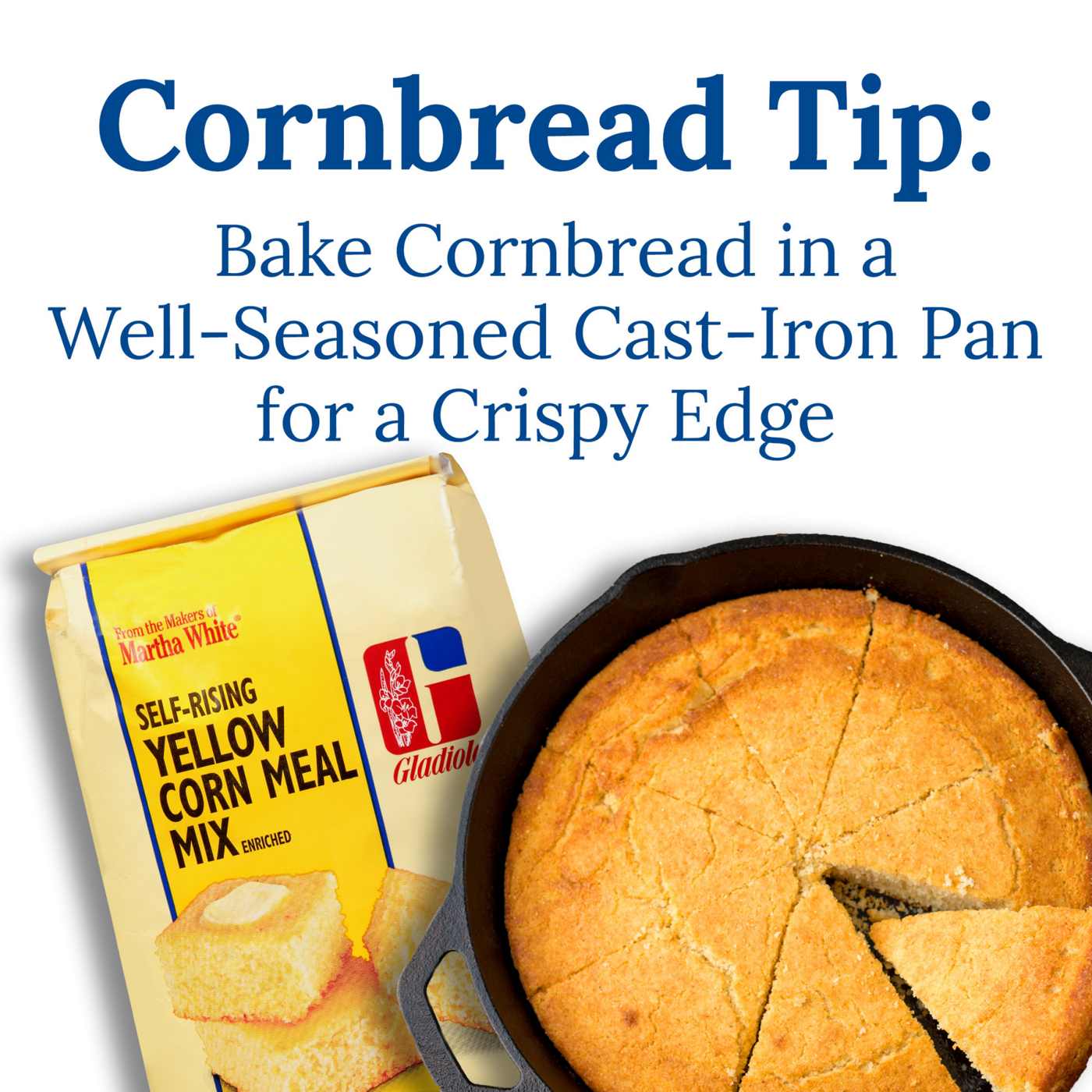 Martha White Gladiola Self-Rising Yellow Corn Meal Mix; image 6 of 6