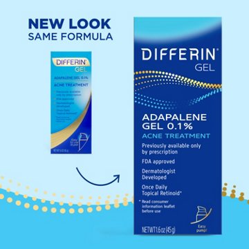 Differin Gel Acne Treatment 0.1% Adapalene Pump