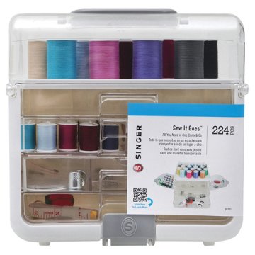 Singer Sew It Goes Sewing Kit with Case, 224 pc