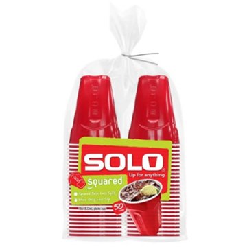 Solo 18 oz Plastic Cups, 50 ct