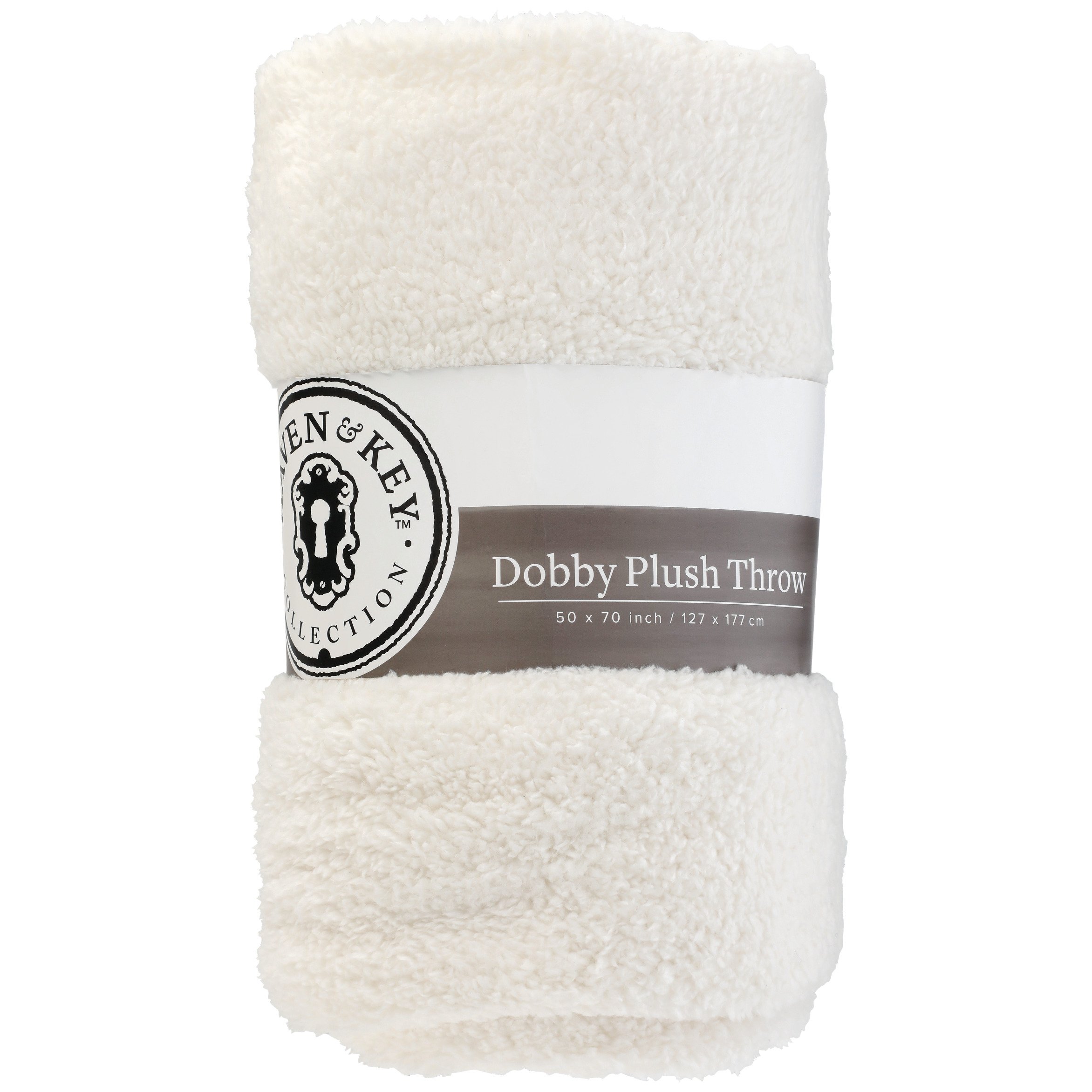 Haven & Key Ivory Dobby Plush Throw - Shop Blankets & Throws at H-E-B